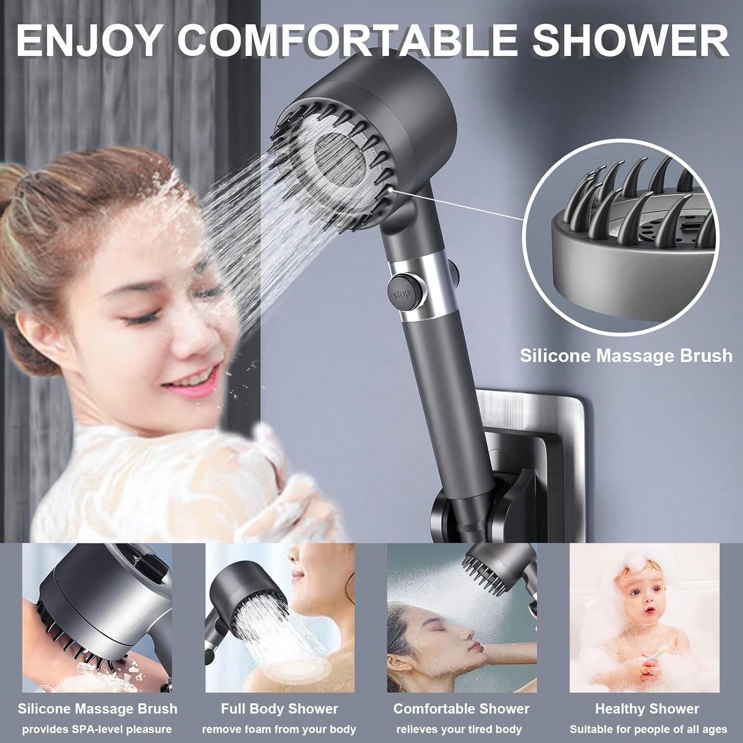 High-Pressure Handheld Shower  - High Pressure Shower Head Handheld review and price