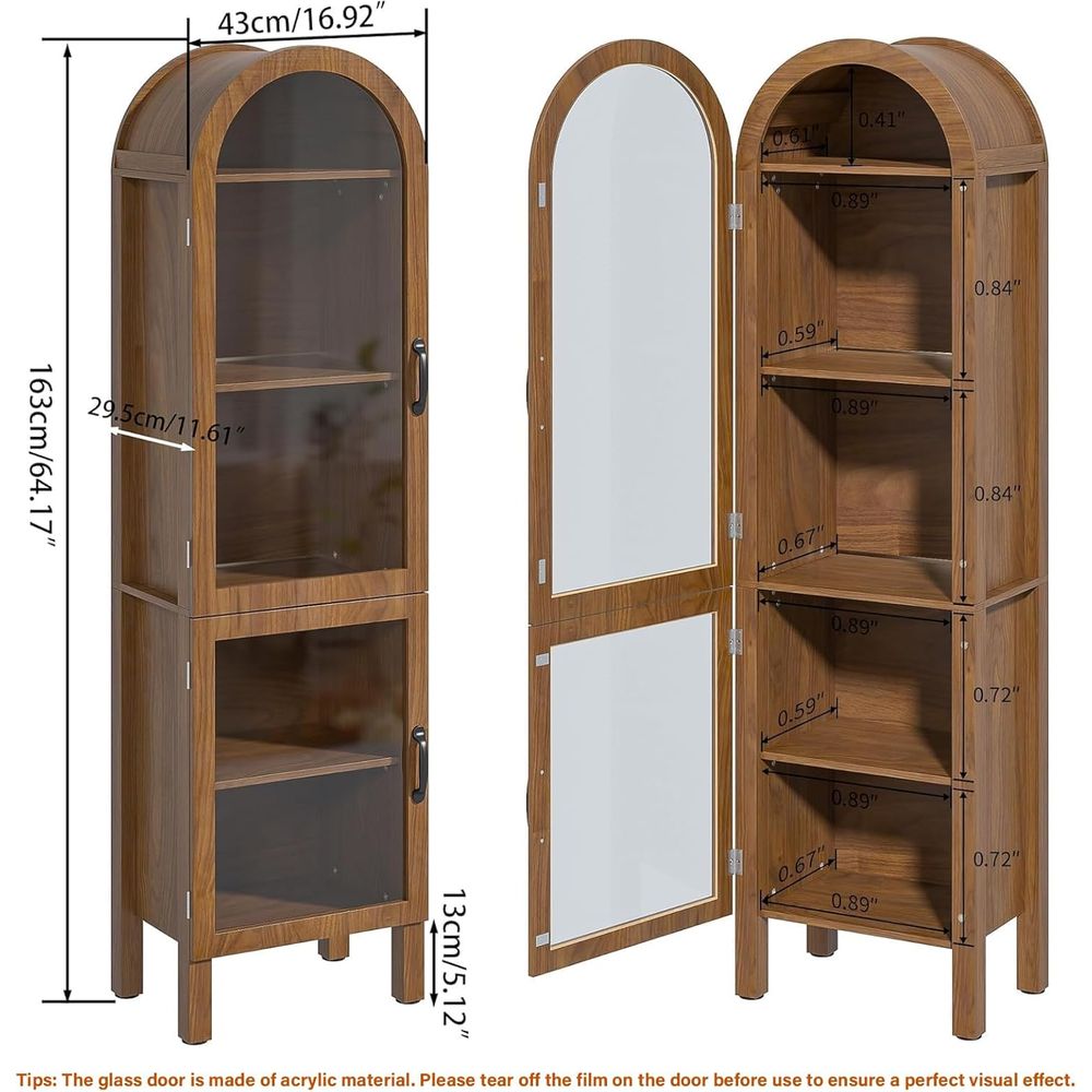 64.17 in Tall Arched Display C - Kitchen review and price