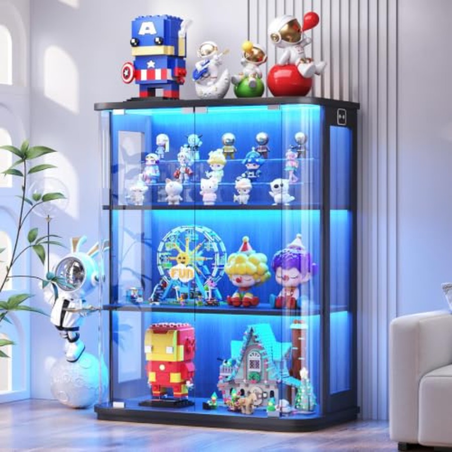 3-Tier Rounded Display Cabinet - Lighting review and price