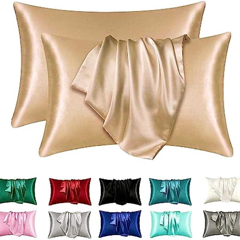 2pcs Satin Silk Pillowcase for - Satin Silk Pillowcase Hair Skin review and price