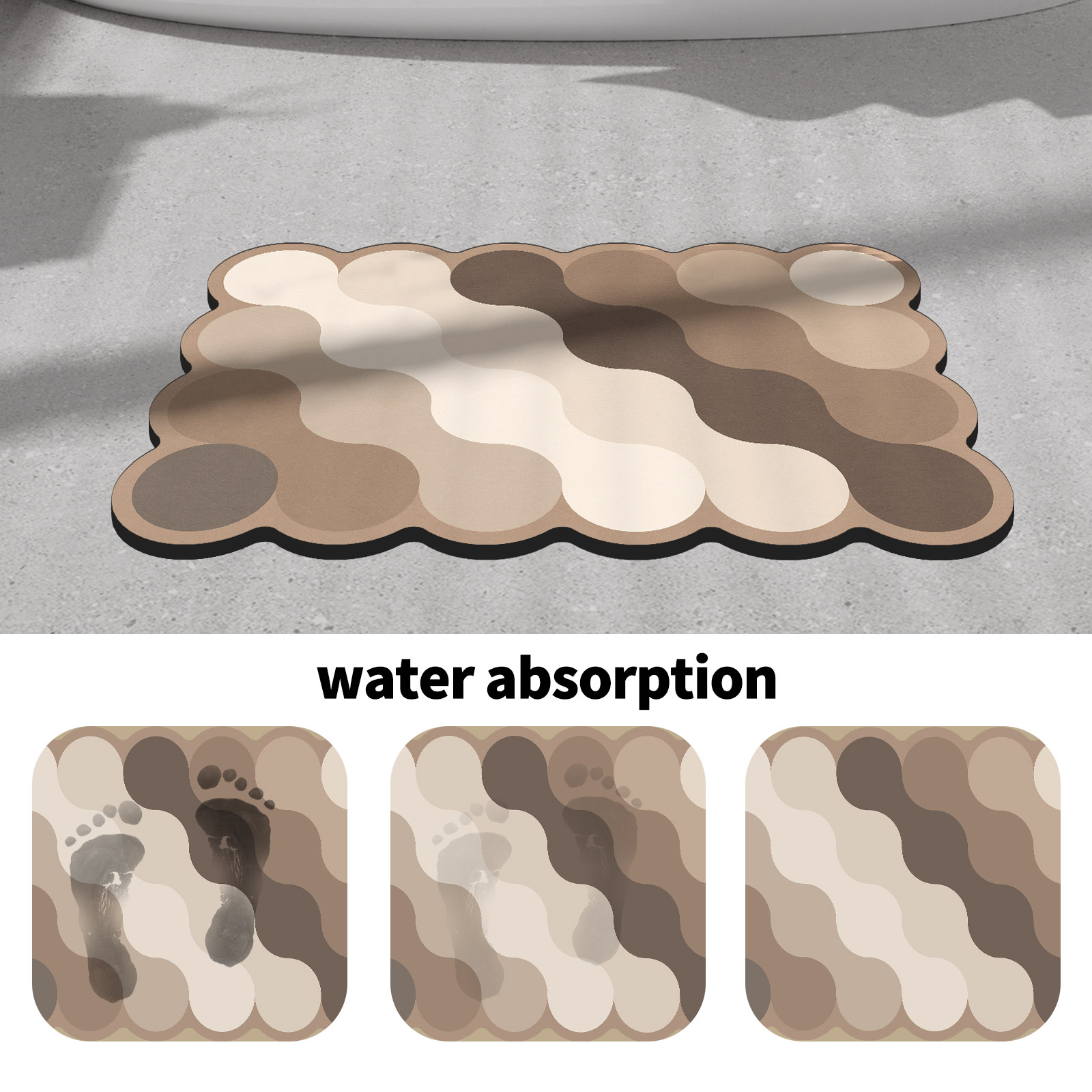 Luxury Diatomite Bathroom Show - Quick Dry Diatomite Bath Mat review and price