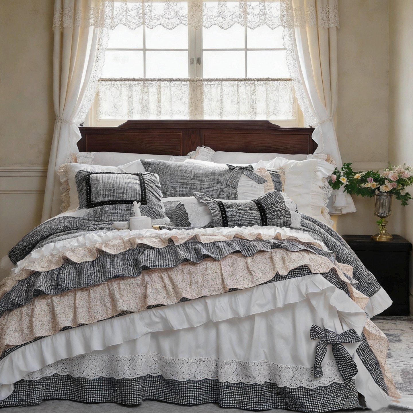Country Cottagecore Bedding Se - Aesthetic Floral Duvet Cover review and price