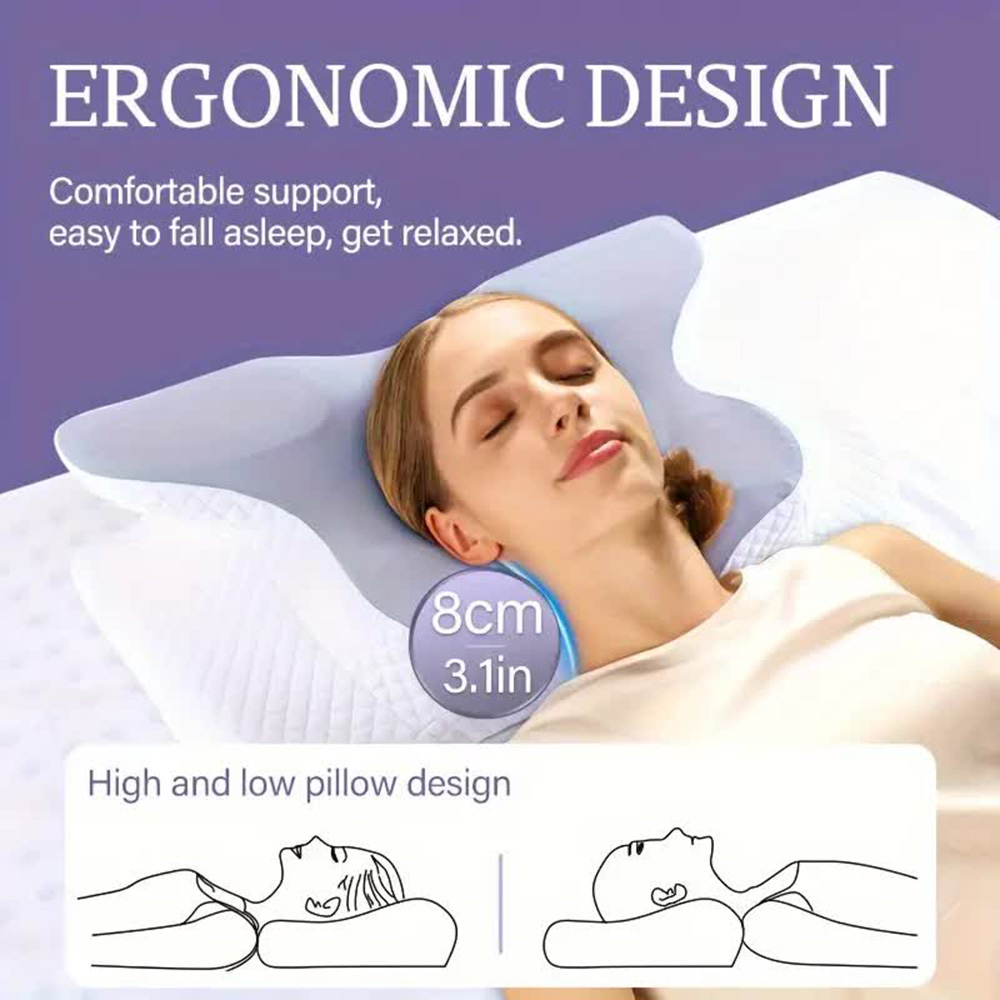 Memory Foam Pillows Butterfly  - Anti Snore Contour Pillow review and price